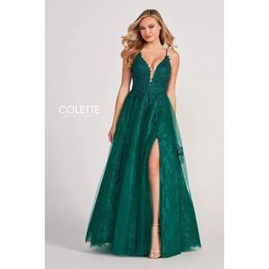 Green Colette By Mon Cheri Size 2 A-line dress